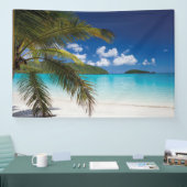 熱帯ビーチシーン 横断幕 (トレードショー)