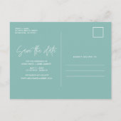 熱帯ビーチジャマイカ結婚式が日付を救う 案内ポストカード (裏面)