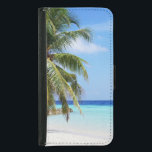 熱帯ビーチターコイズウォーターホワイトサンド GALAXY S5 ウォレットケース<br><div class="desc">美しい熱帯ビーチとターコイズ水。パラダイスの青い空の白い砂のビーチ。</div>