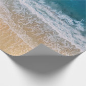 熱帯ビーチターコイズブルーシーフロリダ ラッピングペーパー (角)