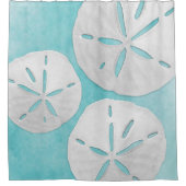 熱帯ビーチターコイズホワイトサンドドルコースト シャワーカーテン (正面)