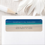 熱帯ビーチターコイズ海 ラベル (インサイチュ)