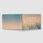 熱帯ビーチティール（緑がかった色）結婚の水中 ゲストブック (全面)