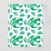 熱帯ビーチテーマブライダルシャワートリビア問題 チラシ (裏面)