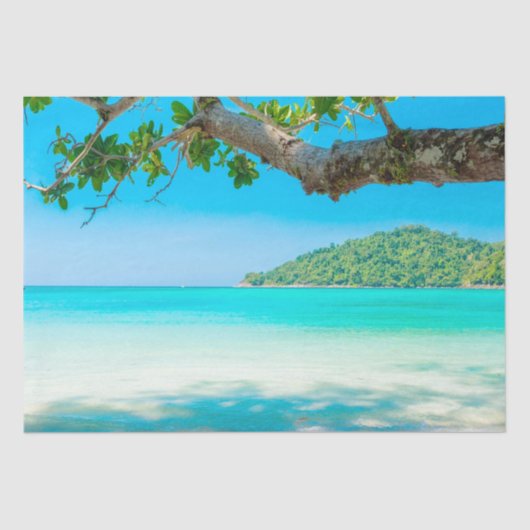 熱帯ビーチデコページ 薄葉紙 (正面)