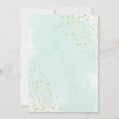 熱帯ビーチデスティネーション水彩フローラ セーブザデート (裏面)