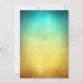 熱帯ビーチハワイアンテーマ100誕生日 招待状 (裏面)