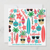 熱帯ビーチハワイアンパイナップルメレカリキマカ シーズンカード (正面)