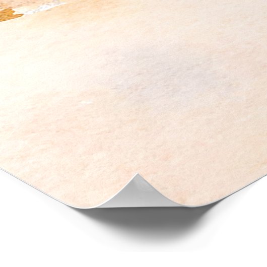 熱帯ビーチハワイ5 0ウェルカムサインポスター ポスター (角)