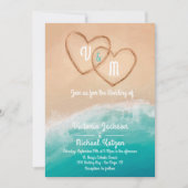 熱帯ビーチハート結婚ズ 招待状 (正面)