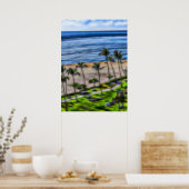 熱帯ビーチバケーションサンアンドサンドマウイハワイ ポスター (キッチン)