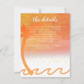 熱帯ビーチバチェロレッテ招待状 (裏面)