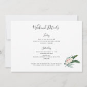 熱帯ビーチバチェロレッテ日程 招待状 (裏面)