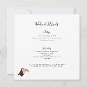 熱帯ビーチバチェロレッテ日程 招待状 (裏面)