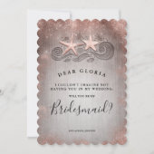 熱帯ビーチバラ金ゴールドブライドメイド提案 招待状 (正面)