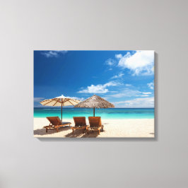 熱帯ビーチパノラマ キャンバスプリント