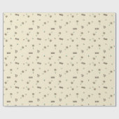 熱帯ビーチパーソナライズされた文字包装紙 ラッピングペーパー (フラット)