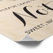 熱帯ビーチパーソナライズされた結婚の ポスター (角)