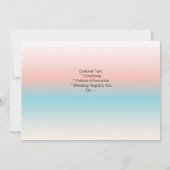 熱帯ビーチパーティの招待状 招待状 (裏面)