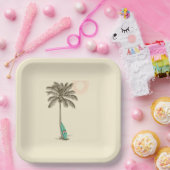 熱帯ビーチパーティー紙プレート ペーパープレート (パーティー)