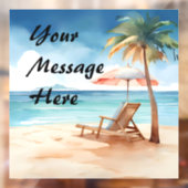 熱帯ビーチパーティー ウィンドウサイン (シート2)