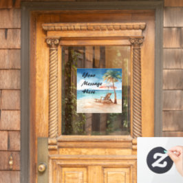 熱帯ビーチパーティー ウィンドウサイン