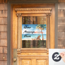 熱帯ビーチパーティー ウィンドウサイン