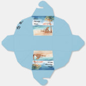 熱帯ビーチパーティー フェイバーボックス (見開き)