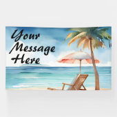 熱帯ビーチパーティー 横断幕 (横)