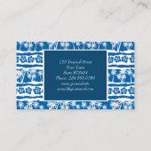 熱帯ビーチパームストライプ 名刺 (裏面)