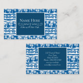 熱帯ビーチパームストライプ 名刺 (正面/裏面)