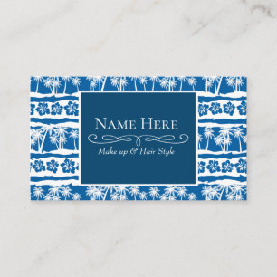 熱帯ビーチパームストライプ 名刺