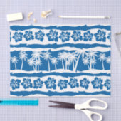 熱帯ビーチパームストライプ 薄葉紙 (クラフト)