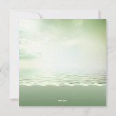 熱帯ビーチパームツリーコースト結婚ーズ 招待状 (裏面)