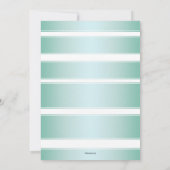 熱帯ビーチパームツリーズブライダルシャワー招待 招待状 (裏面)