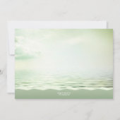 熱帯ビーチパームツリーズブライダルシャワー招待 招待状 (裏面)