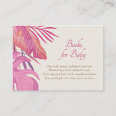 熱帯ビーチピンクブックスベビー エンクロージャーカード (正面)