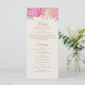 熱帯ビーチピンク結婚式 プログラム (スタンド正面)