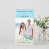 熱帯ビーチフォトクリスマスカード (スタンド正面)