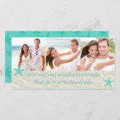 熱帯ビーチフォトクリスマスカード (正面/裏面)