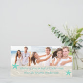 熱帯ビーチフォトクリスマスカード (スタンド正面)