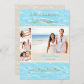 熱帯ビーチフォトクリスマスカード シーズンカード (正面/裏面)