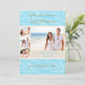 熱帯ビーチフォトクリスマスカード シーズンカード (スタンド正面)