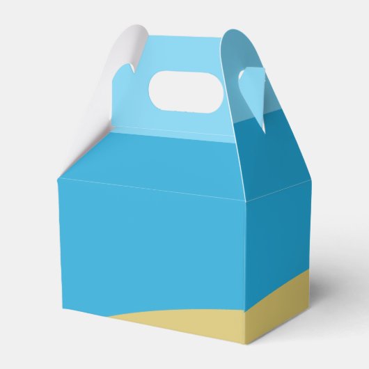 熱帯ビーチフラ踊りルアウ（ハワイ式宴会）誕生日パーティー フェイバーボックス (裏面サイド)