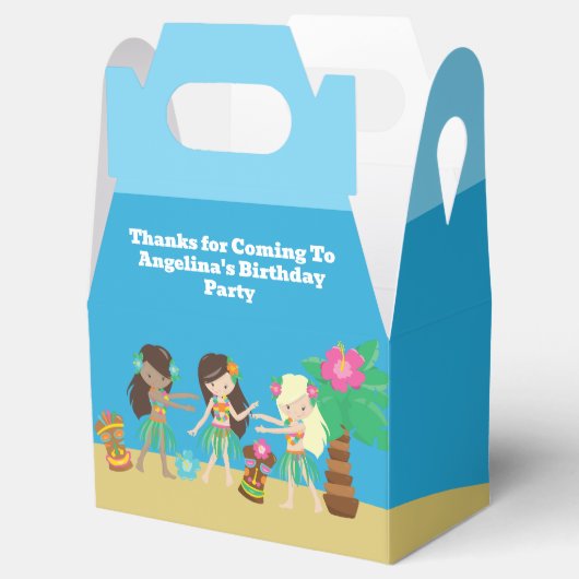 熱帯ビーチフラ踊りルアウ（ハワイ式宴会）誕生日パーティー フェイバーボックス (オープン)