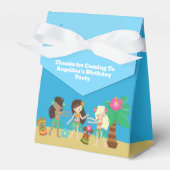 熱帯ビーチフラ踊りルアウ（ハワイ式宴会）誕生日パーティー フェイバーボックス (正面サイド)