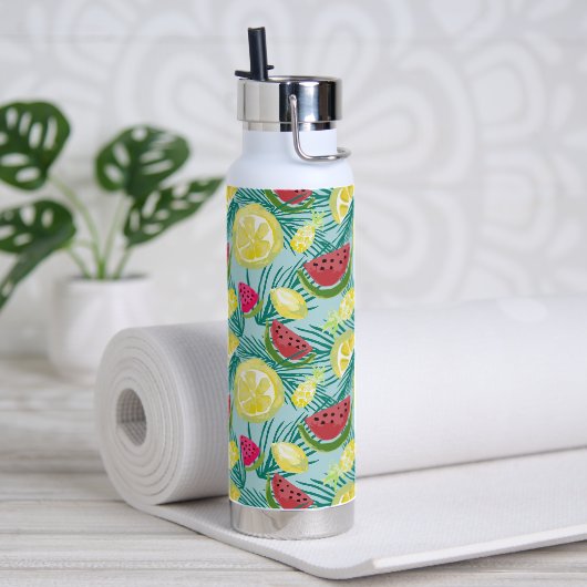 熱帯ビーチフルーツスイカレモンパイナップル ウォーターボトル (ヨガ)