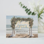 熱帯ビーチフローラアーバーサンキューカード サンキューカード (スタンド正面)