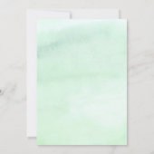 熱帯ビーチフローラウォーターカラーファースト誕生日 招待状 (裏面)