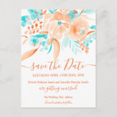 熱帯ビーチフローラ水の色を保存する 案内ポストカード (正面)